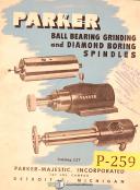 Parker-Parker Model 848A Tube Bender Instructions & Parts List Manual Year 1961-848A-04